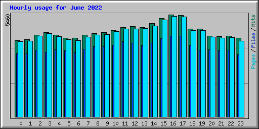 Hourly usage for June 2022