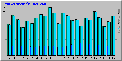 Hourly usage for May 2023